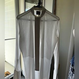 Resisto white shirt with attached tie